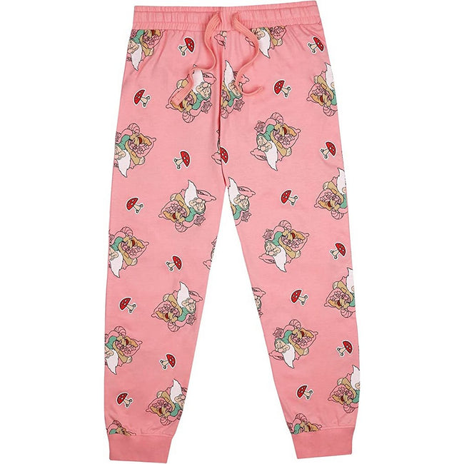 Pink-White-Red - Back - Snow White And The Seven Dwarfs Womens-Ladies Sleepy Long Pyjama Set