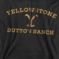 Black - Side - Yellowstone Mens Arched Logo Hoodie