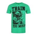 Green-Black - Front - Star Wars Mens Train You Must Yoda T-Shirt