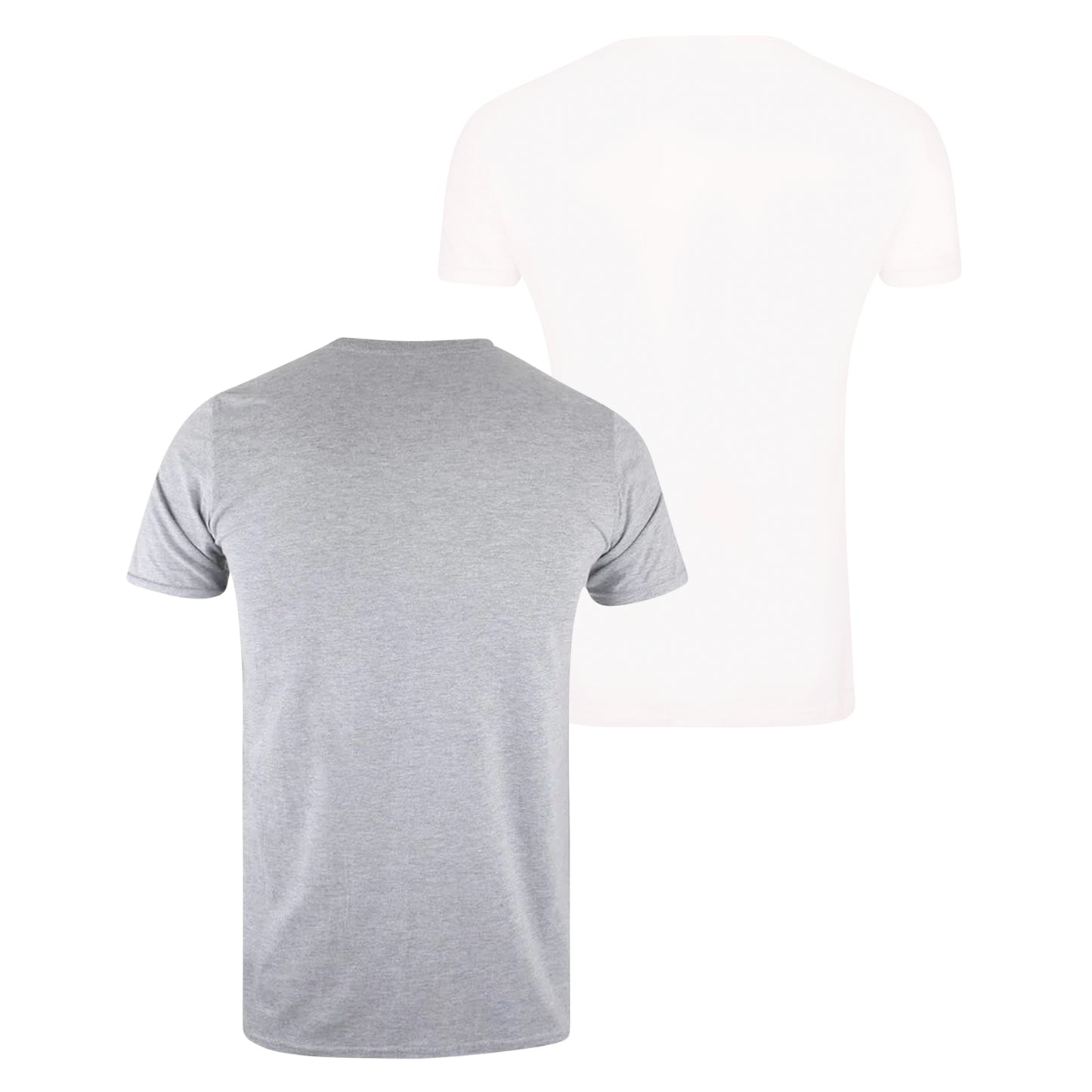 Grey-White - Back - Star Wars Mens Yoda T-Shirt (Pack of 2)