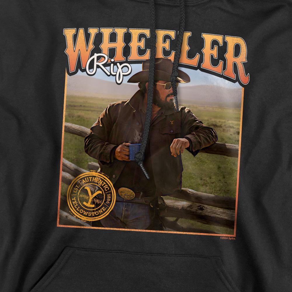 Black - Pack Shot - Yellowstone Mens Coffee with Rip Wheeler Hoodie