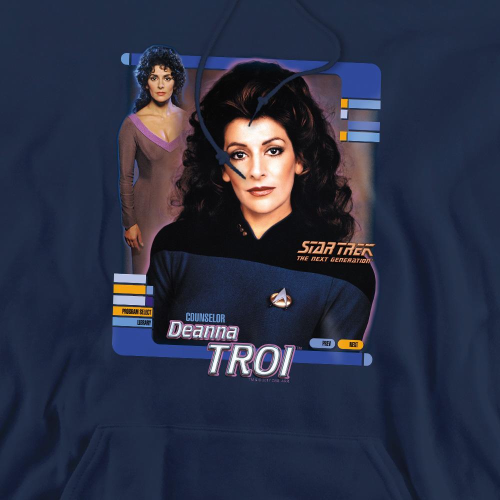 Navy - Pack Shot - Star Trek Mens Deanna Troi Hoodie