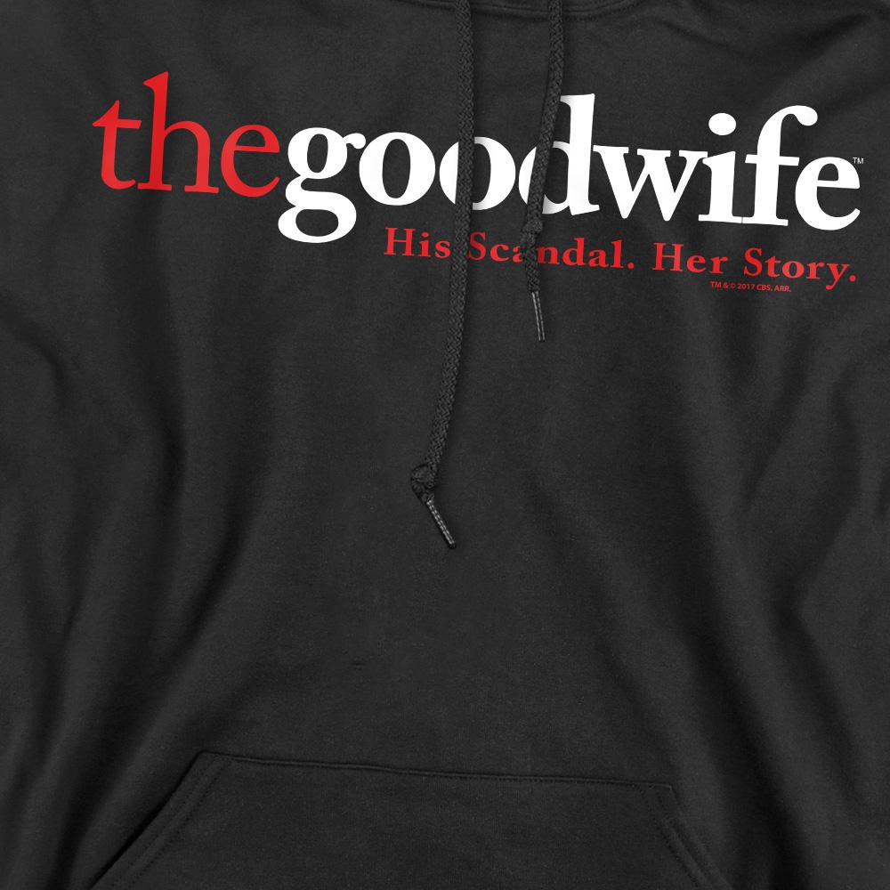 Black - Pack Shot - The Good Wife Mens Logo Hoodie