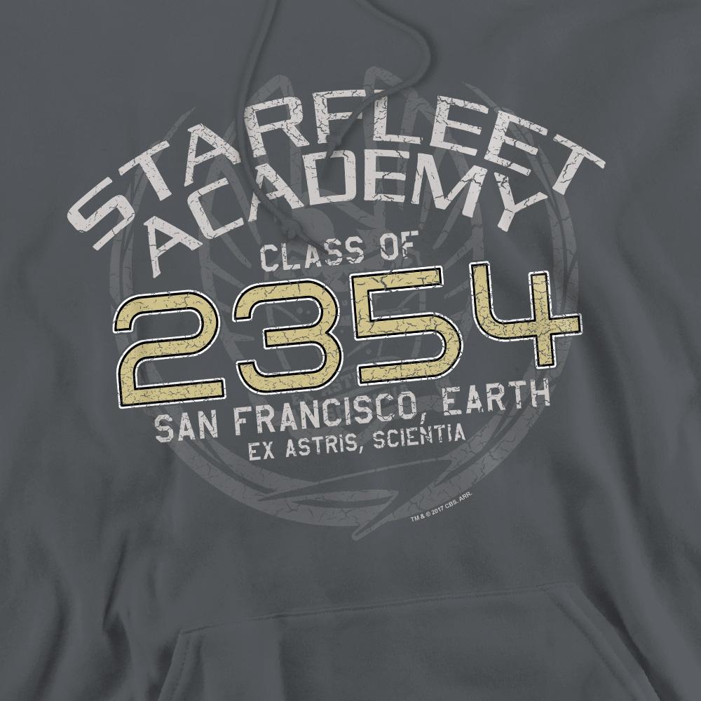 Charcoal - Pack Shot - Star Trek Mens Graduation Captain Sisko Hoodie
