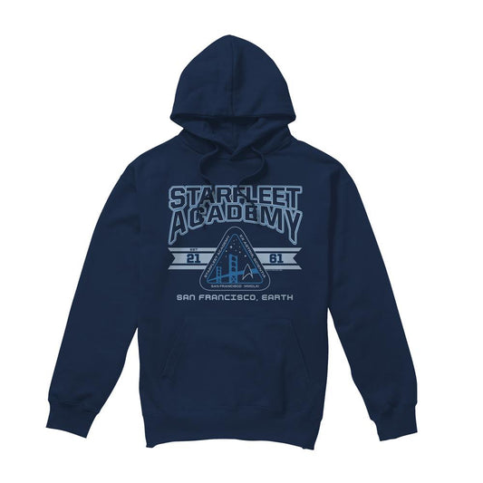 Navy - Front - Star Trek Mens Starfleet Academy Earth Hoodie