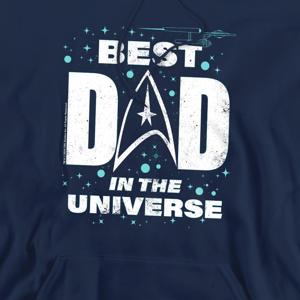 Navy - Pack Shot - Star Trek Mens Best Dad in the Universe Fathers Day Hoodie