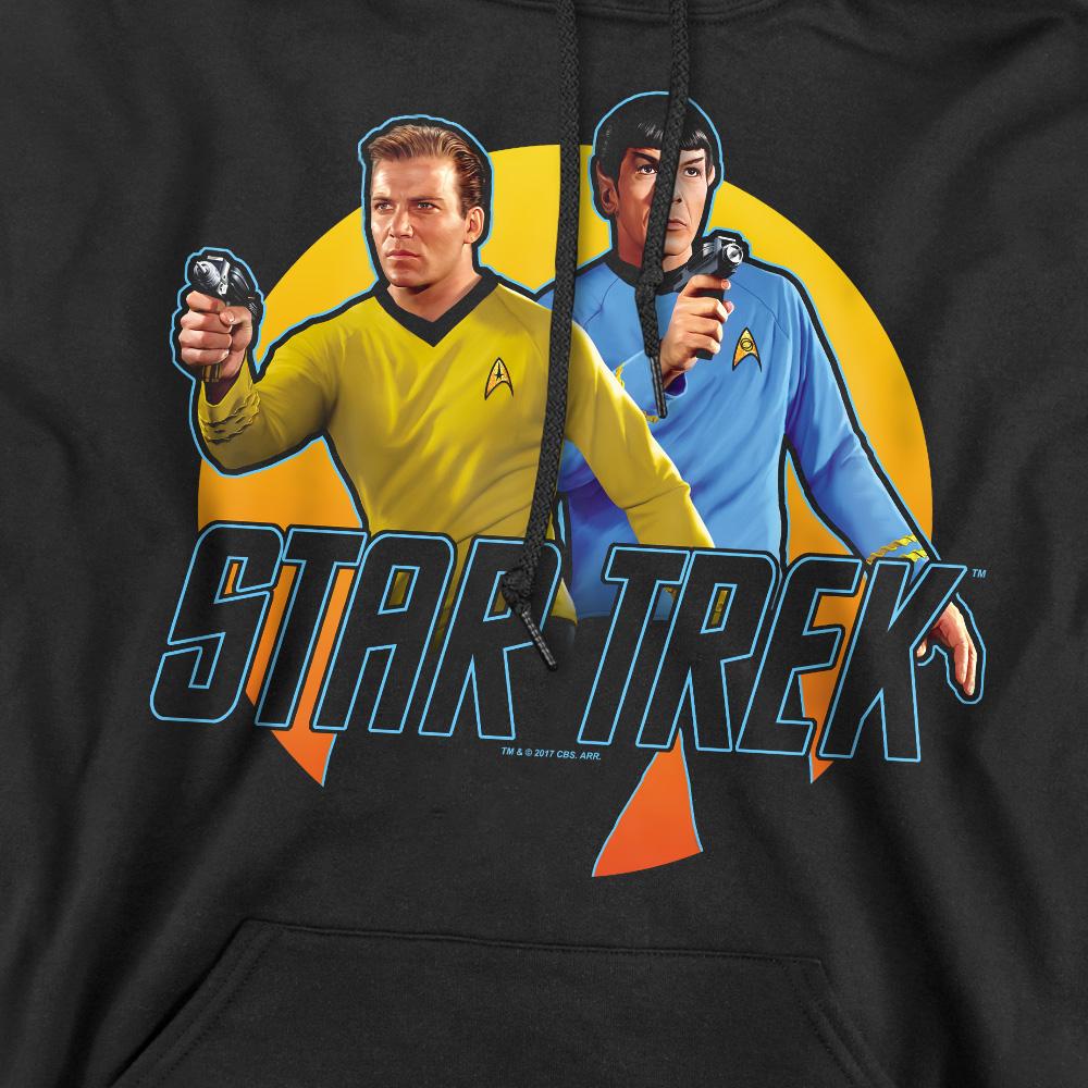 Black - Pack Shot - Star Trek Mens Phasers Ready Hoodie