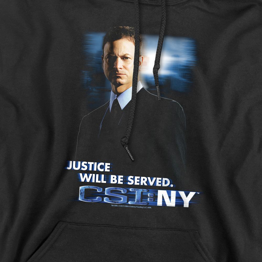 Black - Pack Shot - CSI: NY Mens Justice Served Hoodie