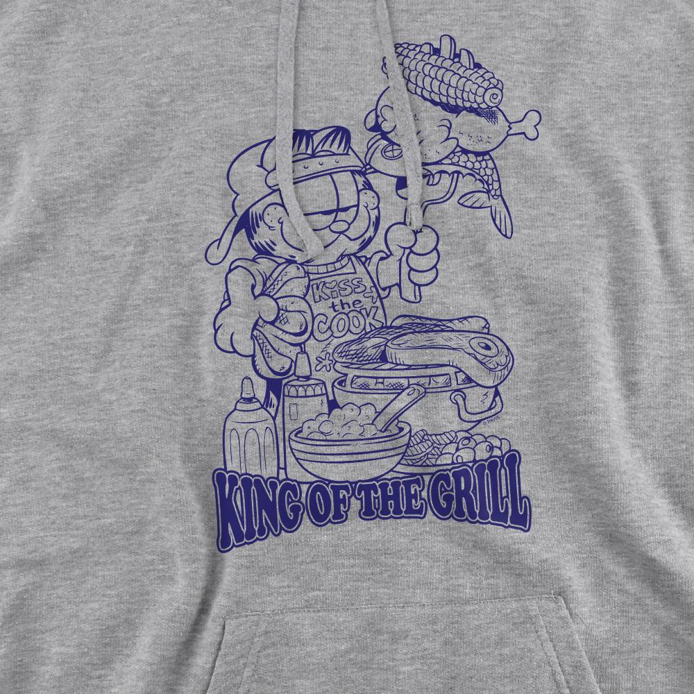 Sport Heather - Pack Shot - Garfield Mens King Of The Grill Hoodie