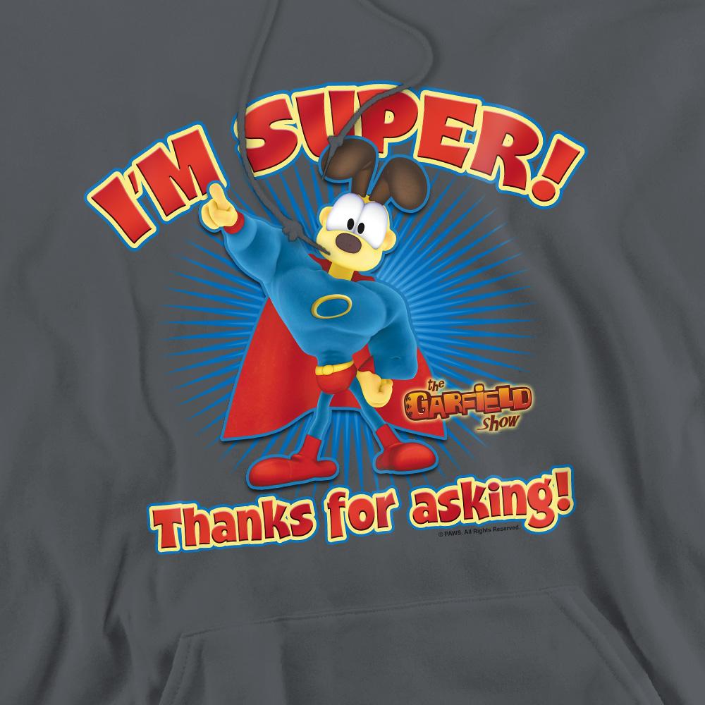 Charcoal - Pack Shot - Garfield Mens Super Hoodie