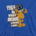 Royal Blue - Side - Garfield Mens Awesome Hoodie