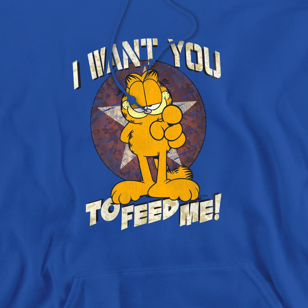 Royal Blue - Pack Shot - Garfield Mens I Want You Hoodie