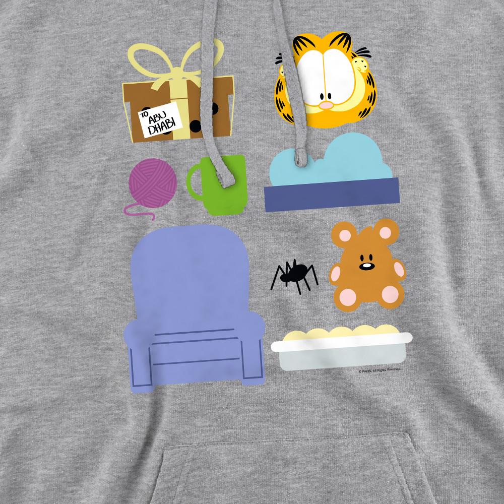 Sport Heather - Pack Shot - Garfield Mens Gift Set Hoodie