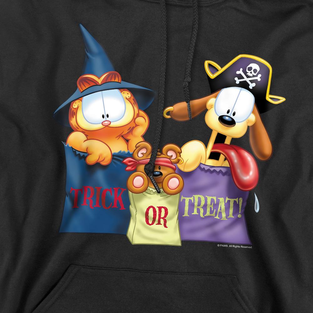 Black - Pack Shot - Garfield Mens Grab Bags Hoodie