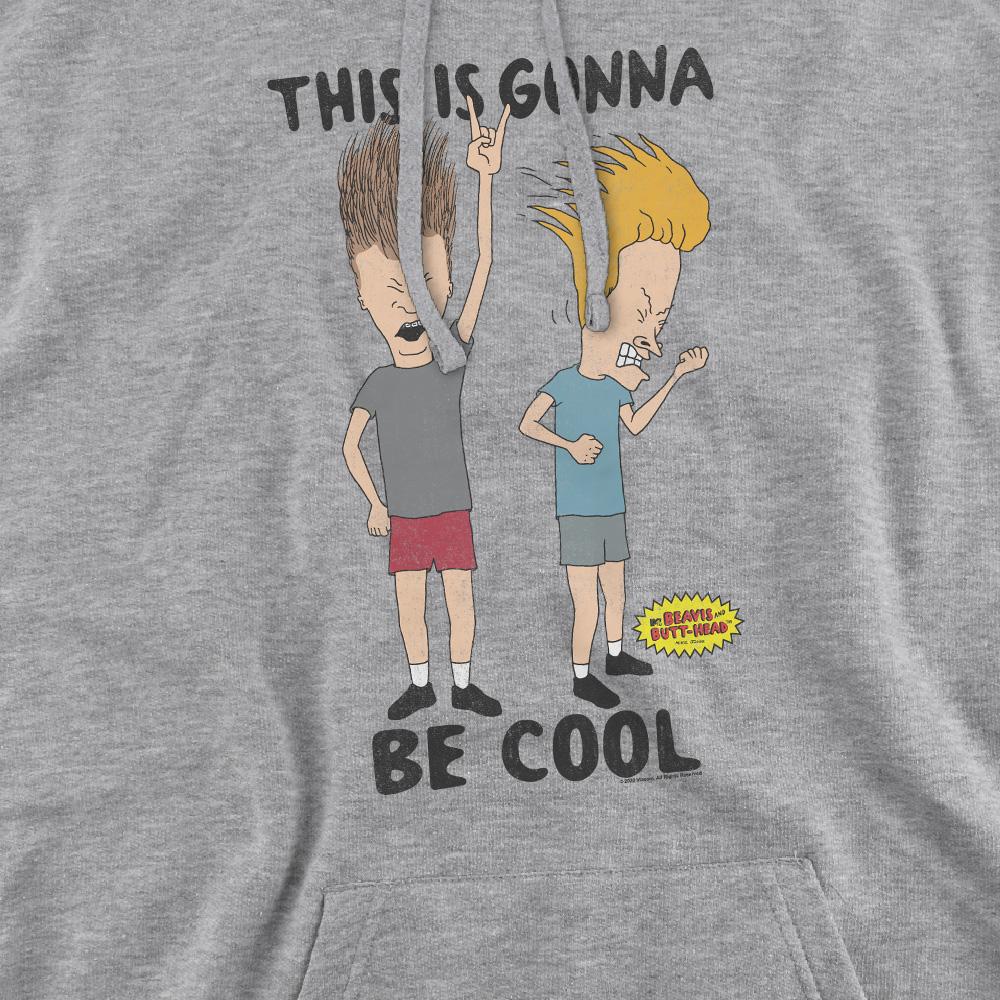 Sport Heather - Pack Shot - Beavis & Butthead Mens Gonna Be Cool Hoodie