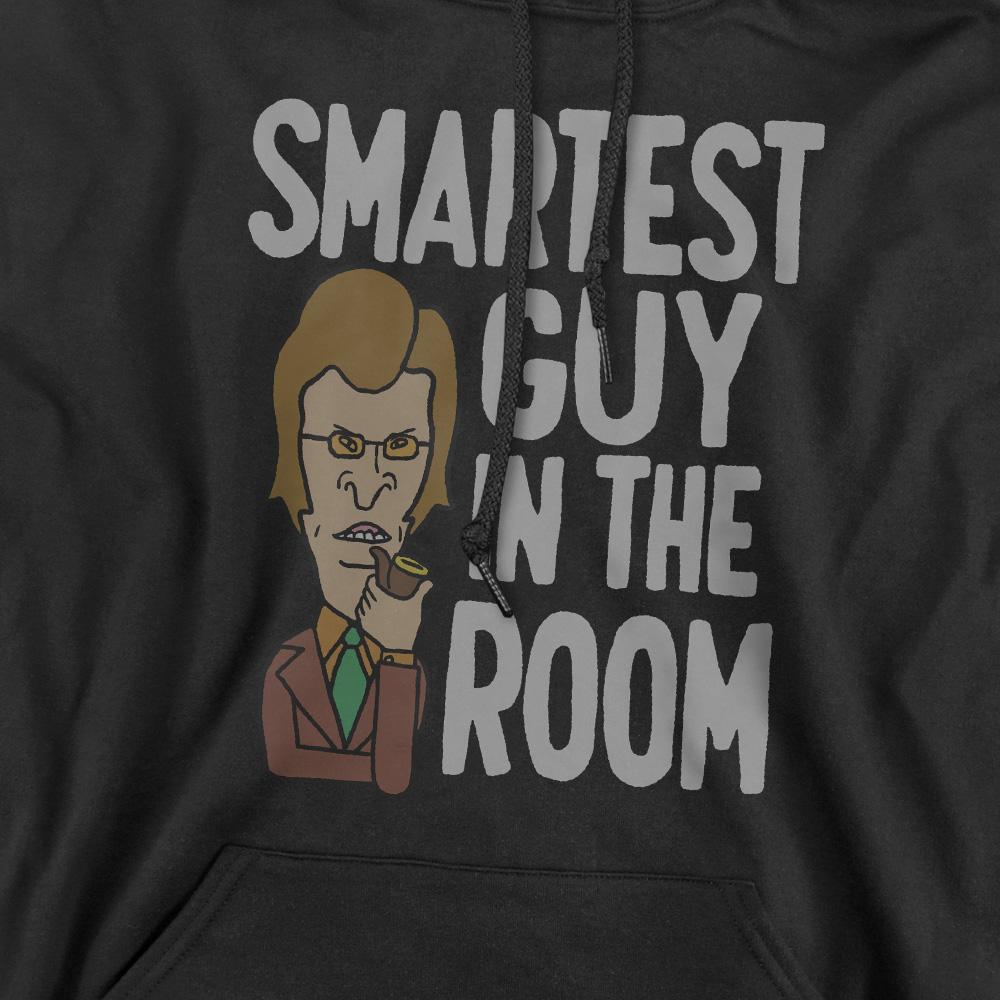 Black - Pack Shot - Beavis & Butthead Mens Smartest Guy In The Room Hoodie