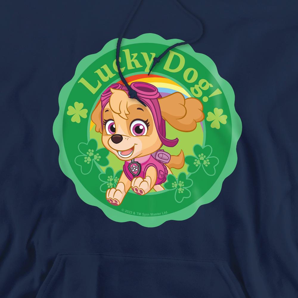 Navy - Pack Shot - Paw Patrol Mens Lucky Dog St Patricks Day Hoodie