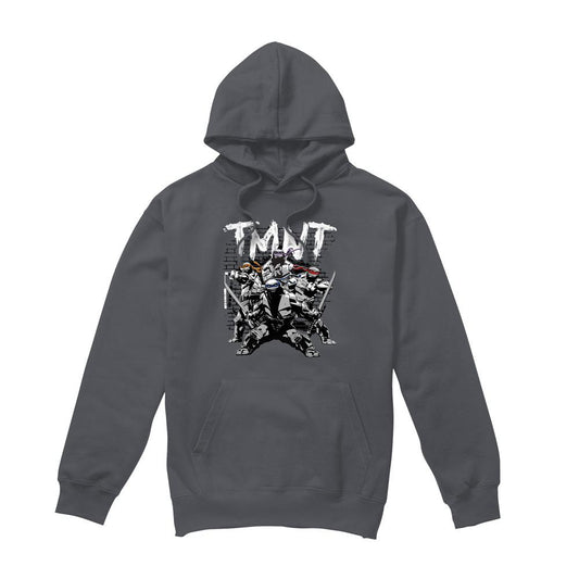 Charcoal - Front - Teenage Mutant Ninja Turtles Mens TMNT Team Hoodie