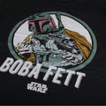 Black - Side - Star Wars Mens Boba Fett Retro T-Shirt