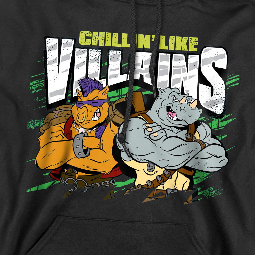 Black - Pack Shot - Teenage Mutant Ninja Turtles Mens Chillin Like Villains Hoodie