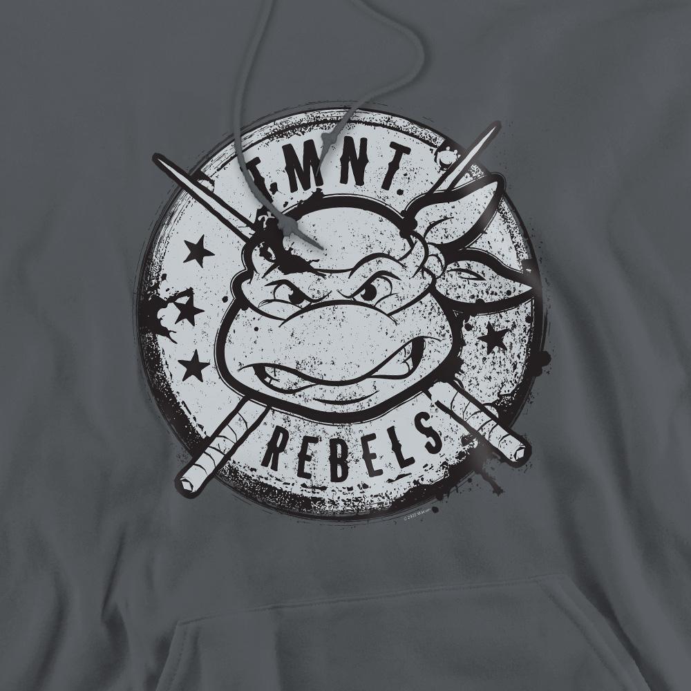 Charcoal - Pack Shot - Teenage Mutant Ninja Turtles Mens Rebels Distressed Logo Hoodie