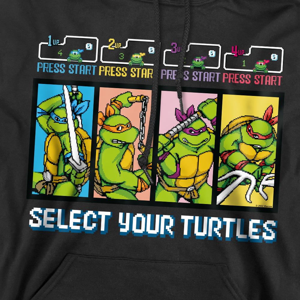 Black - Pack Shot - Teenage Mutant Ninja Turtles Mens Select Your Turtles Hoodie