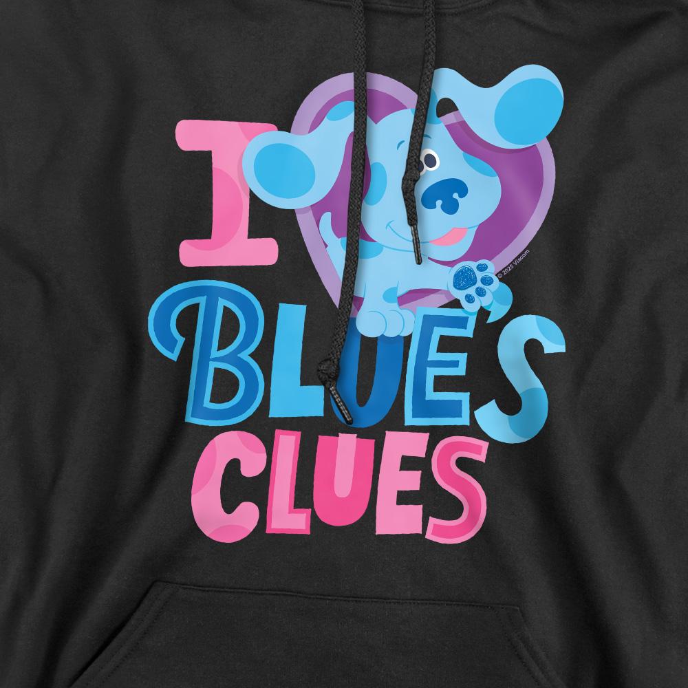 Black - Pack Shot - Blue´s Clues & You! Mens I Heart Blue Hoodie