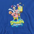 Royal Blue - Side - SpongeBob SquarePants Mens Group Shot Hoodie