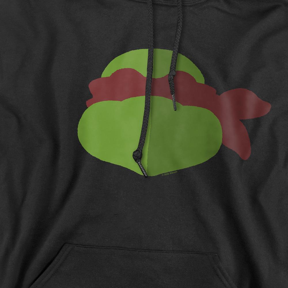 Black - Pack Shot - Teenage Mutant Ninja Turtles Mens Raphael Face Hoodie