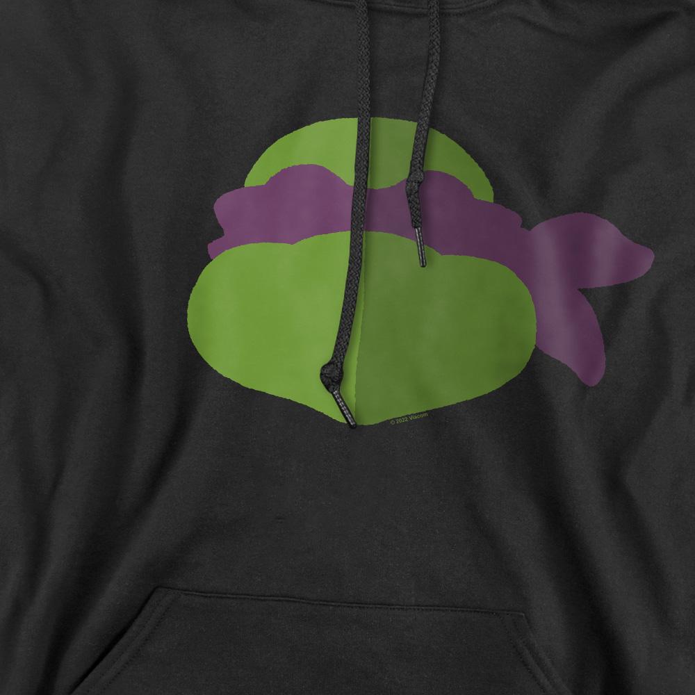 Black - Pack Shot - Teenage Mutant Ninja Turtles Mens Donatello Face Hoodie