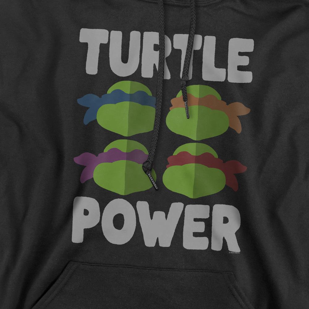 Black - Pack Shot - Teenage Mutant Ninja Turtles Mens Turtle Power Faces Hoodie