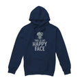 Navy - Front - SpongeBob SquarePants Mens Happy Face Hoodie