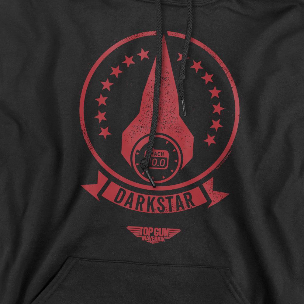 Black - Pack Shot - Top Gun Mens Darkstar Logo Hoodie