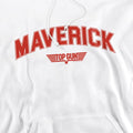 White - Side - Top Gun Mens Maverick Varsity Hoodie