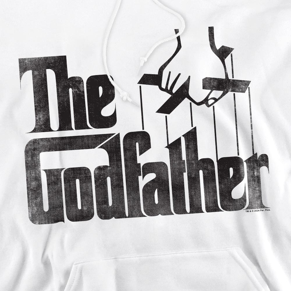 White - Pack Shot - The Godfather Mens Logo Hoodie