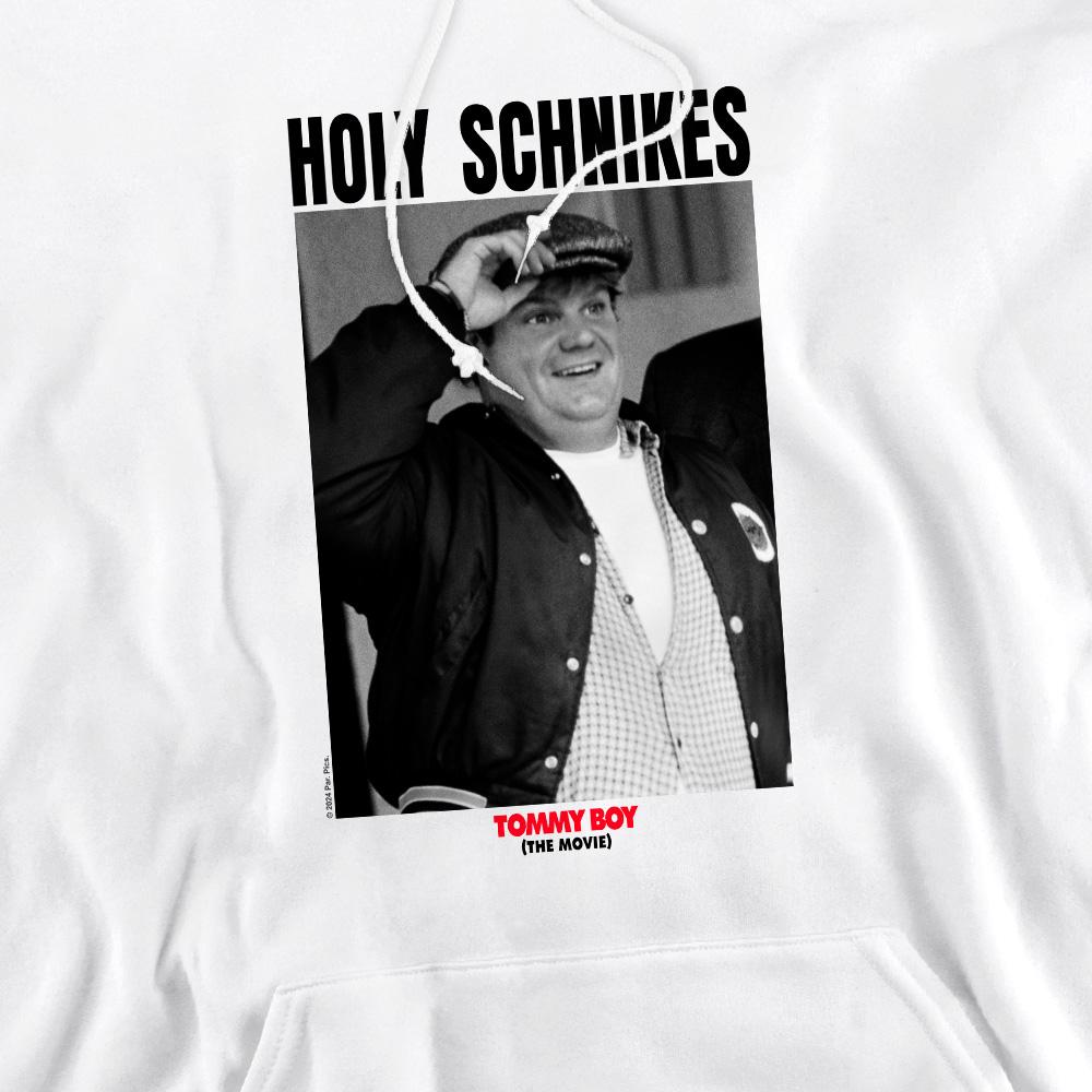 White - Pack Shot - Tommy Boy Mens Holy Schnikes Hoodie