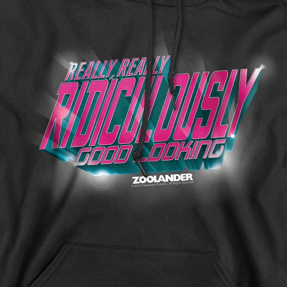 Black - Pack Shot - Zoolander Mens Ridiculously Good Looking Hoodie