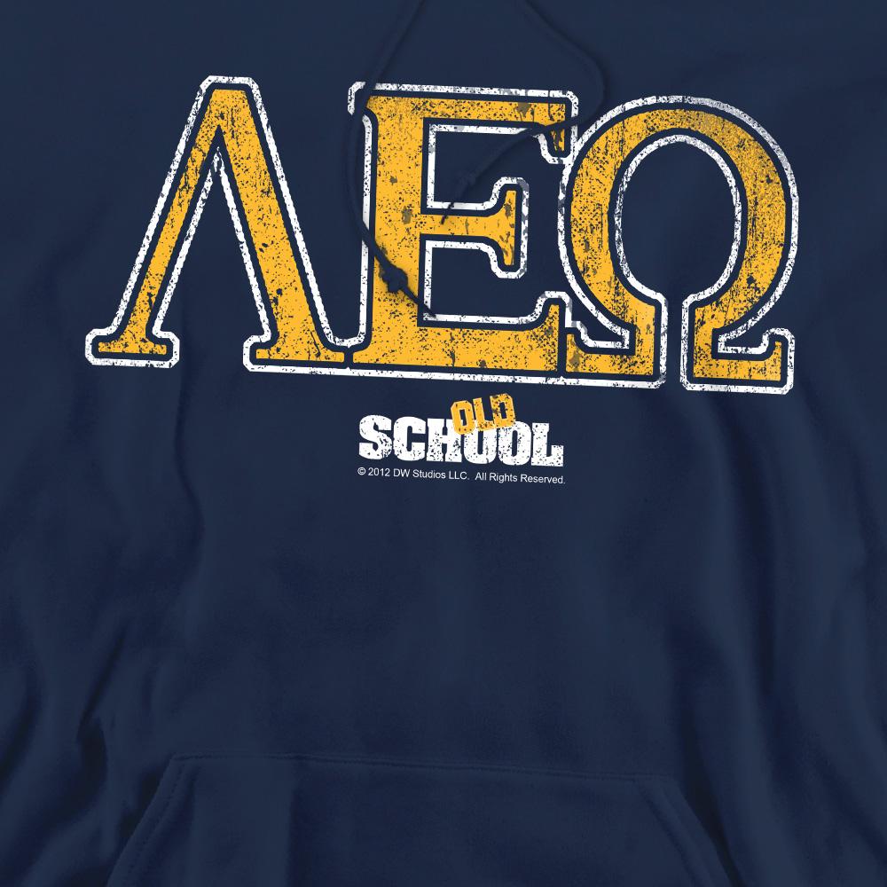 Navy - Pack Shot - Old School Mens Leo Hoodie