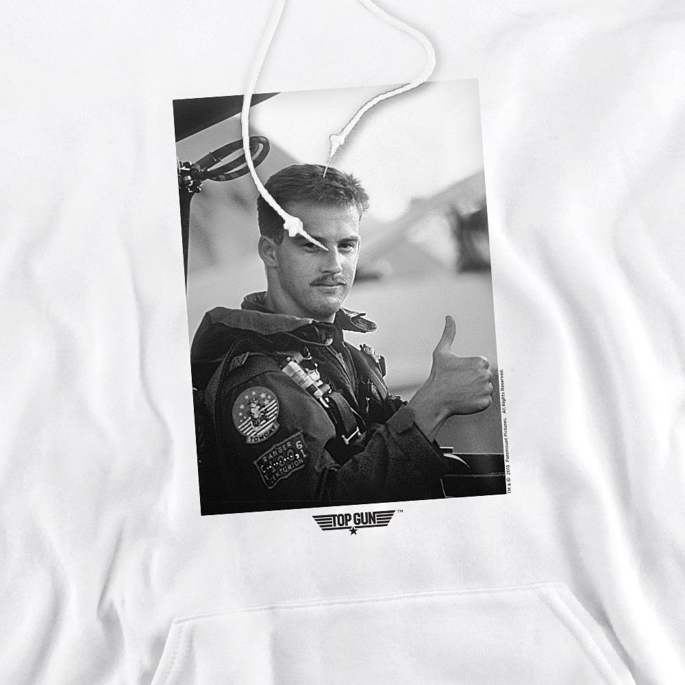 White - Pack Shot - Top Gun Mens My Wingman Hoodie