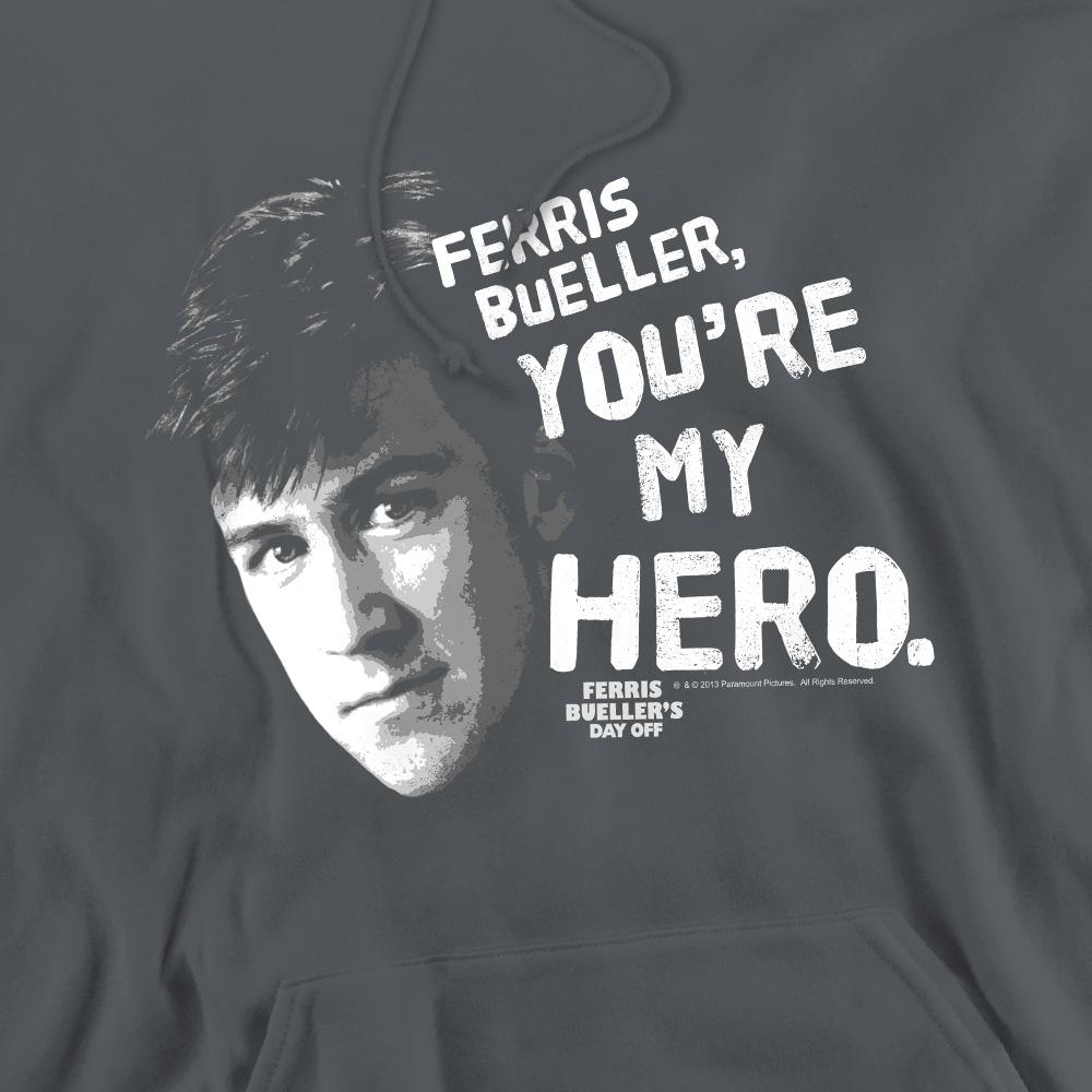 Charcoal - Pack Shot - Ferris Bueller´s Day Off Mens My Hero Hoodie