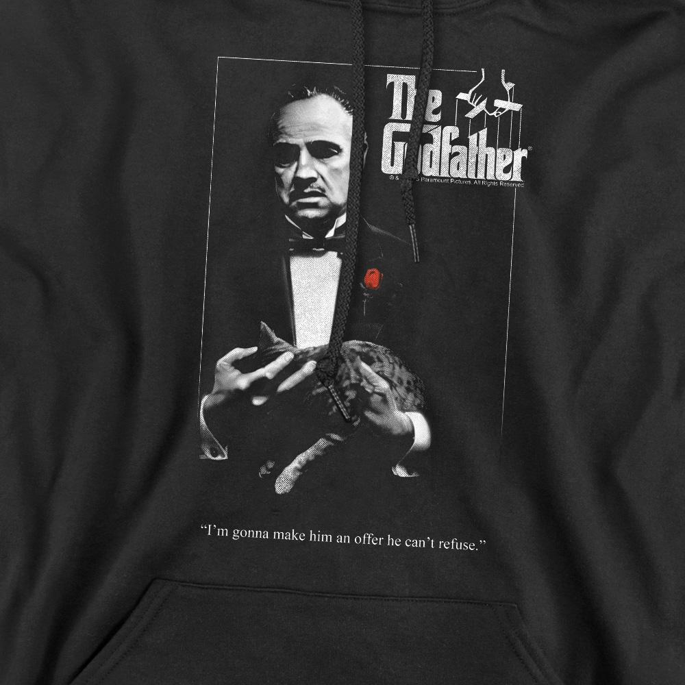 Black - Pack Shot - The Godfather Mens Poster Hoodie