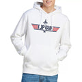 White - Lifestyle - Top Gun Mens Logo Hoodie