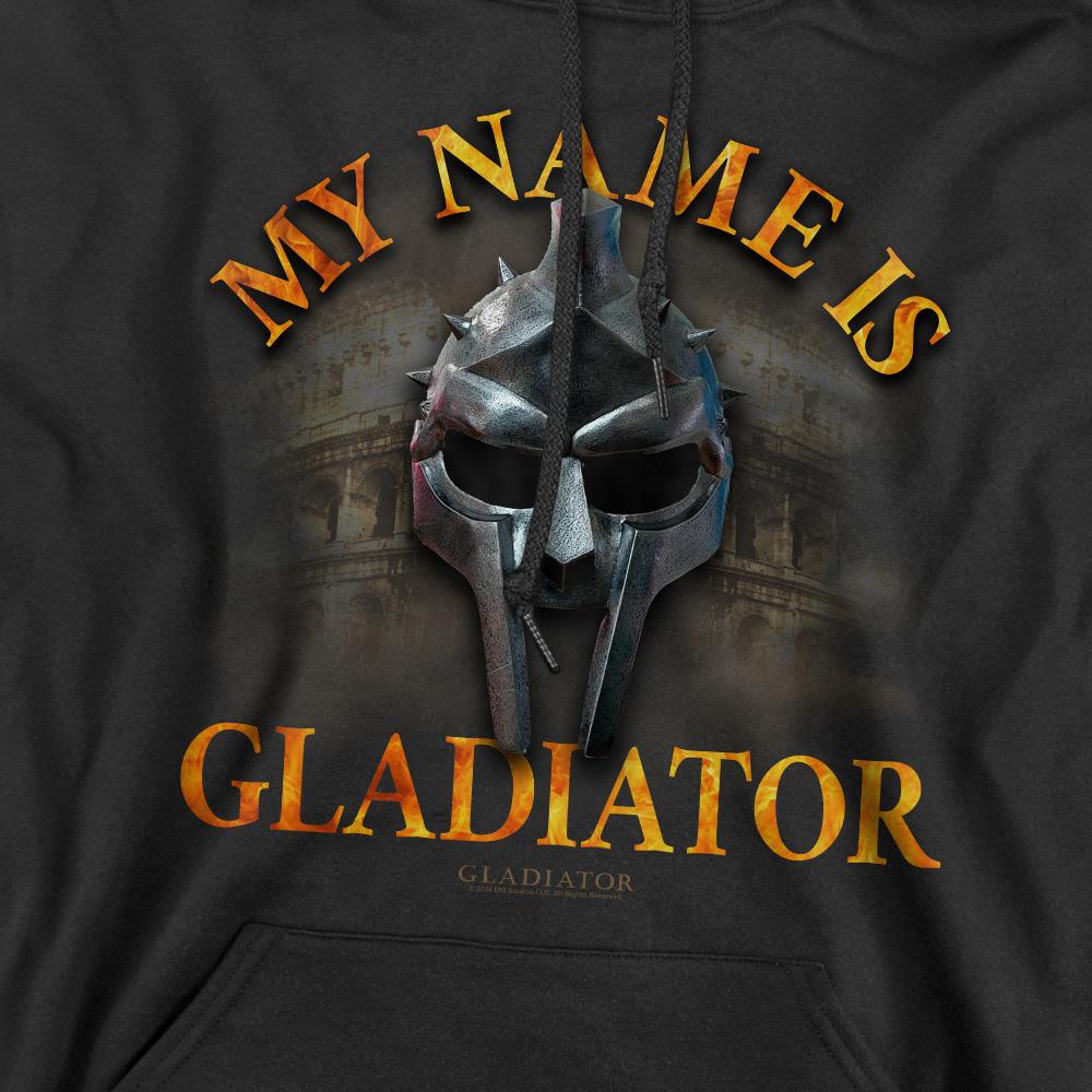 Black - Pack Shot - Gladiator Mens My Name Is Hoodie