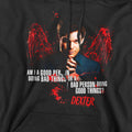 Black - Side - Dexter Mens Good Bad Hoodie