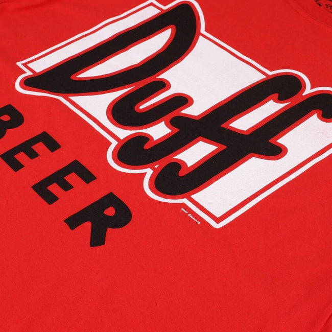 Red-White-Black - Side - The Simpsons Mens Duff Beer T-Shirt