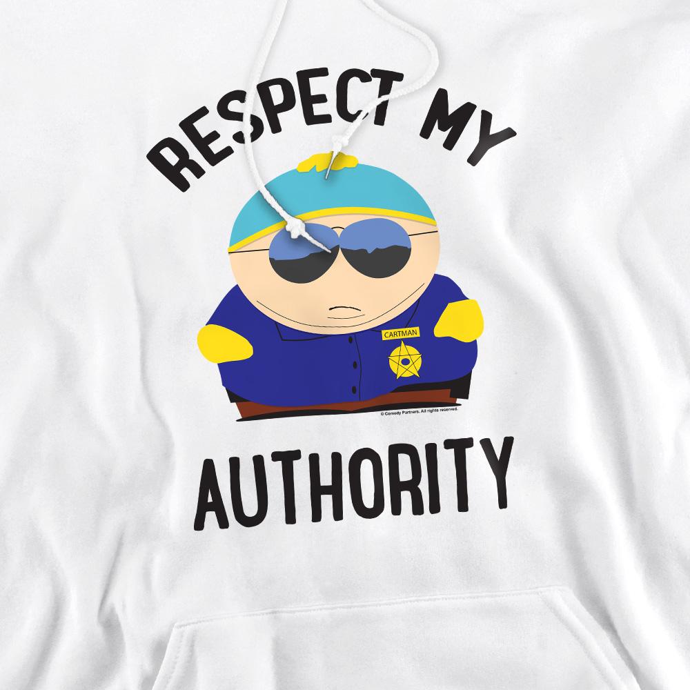 White - Pack Shot - South Park Mens Respect Hoodie