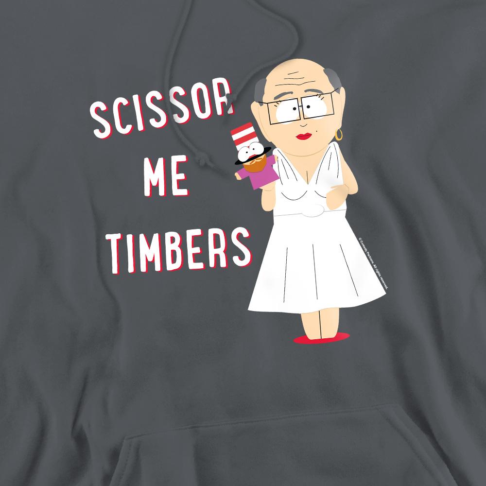 Charcoal - Pack Shot - South Park Mens Scissor Me Timbers Hoodie