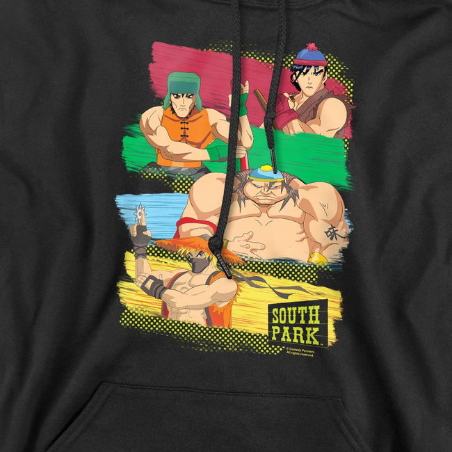 Black - Side - South Park Mens Anime Hoodie
