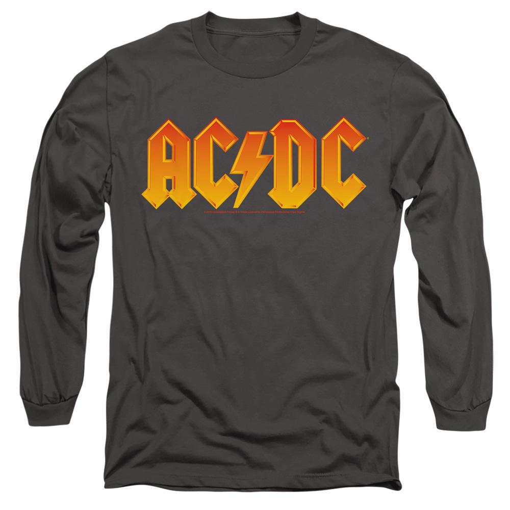Charcoal - Side - AC-DC Unisex Adult Logo T-Shirt