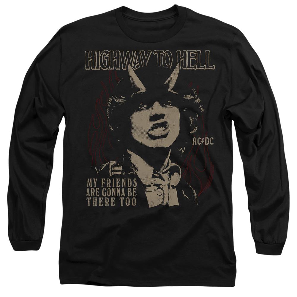Black - Side - AC-DC Unisex Adult My Friends T-Shirt